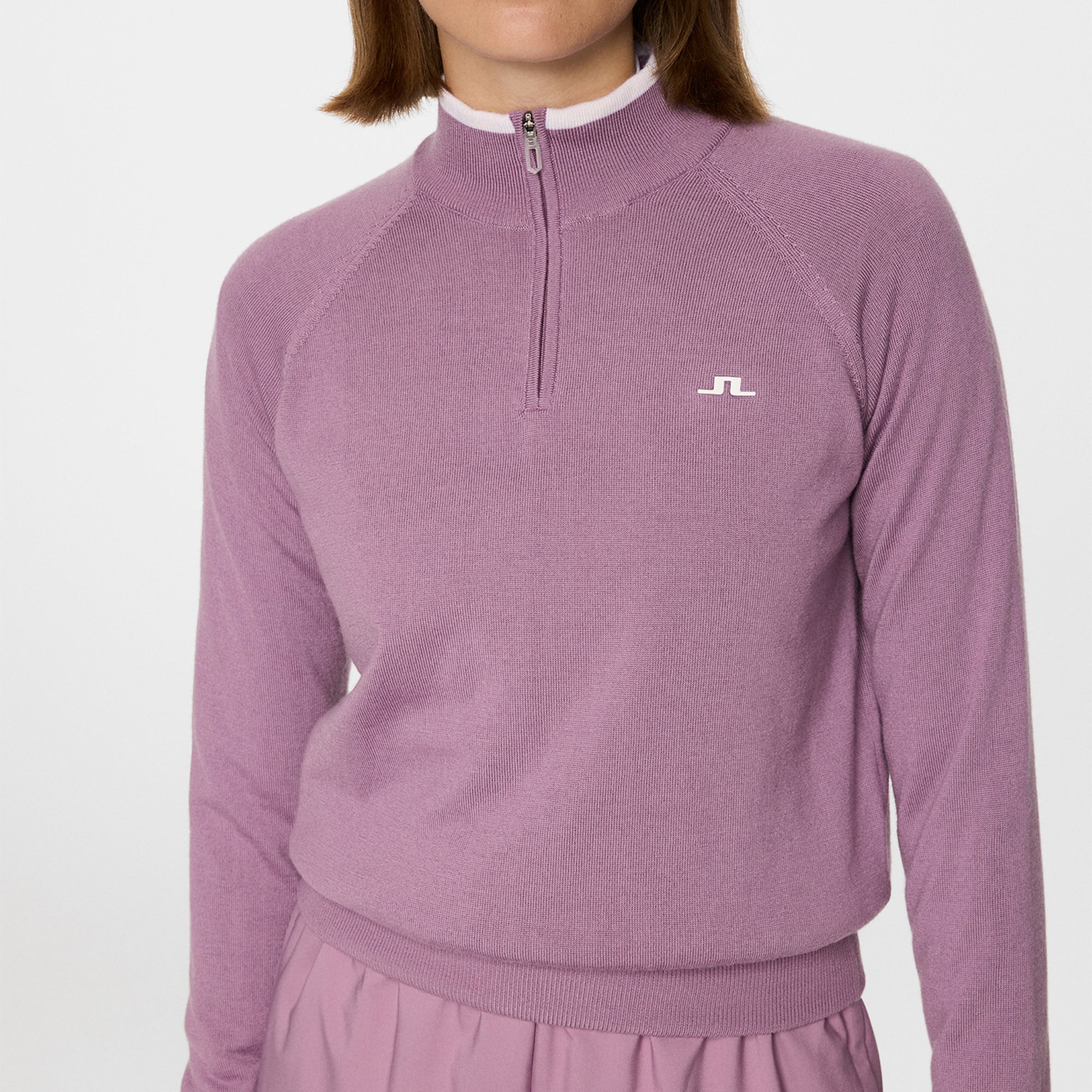 J Lindeberg Ruth Windbreaker Ladies Golf Sweater Very Grape